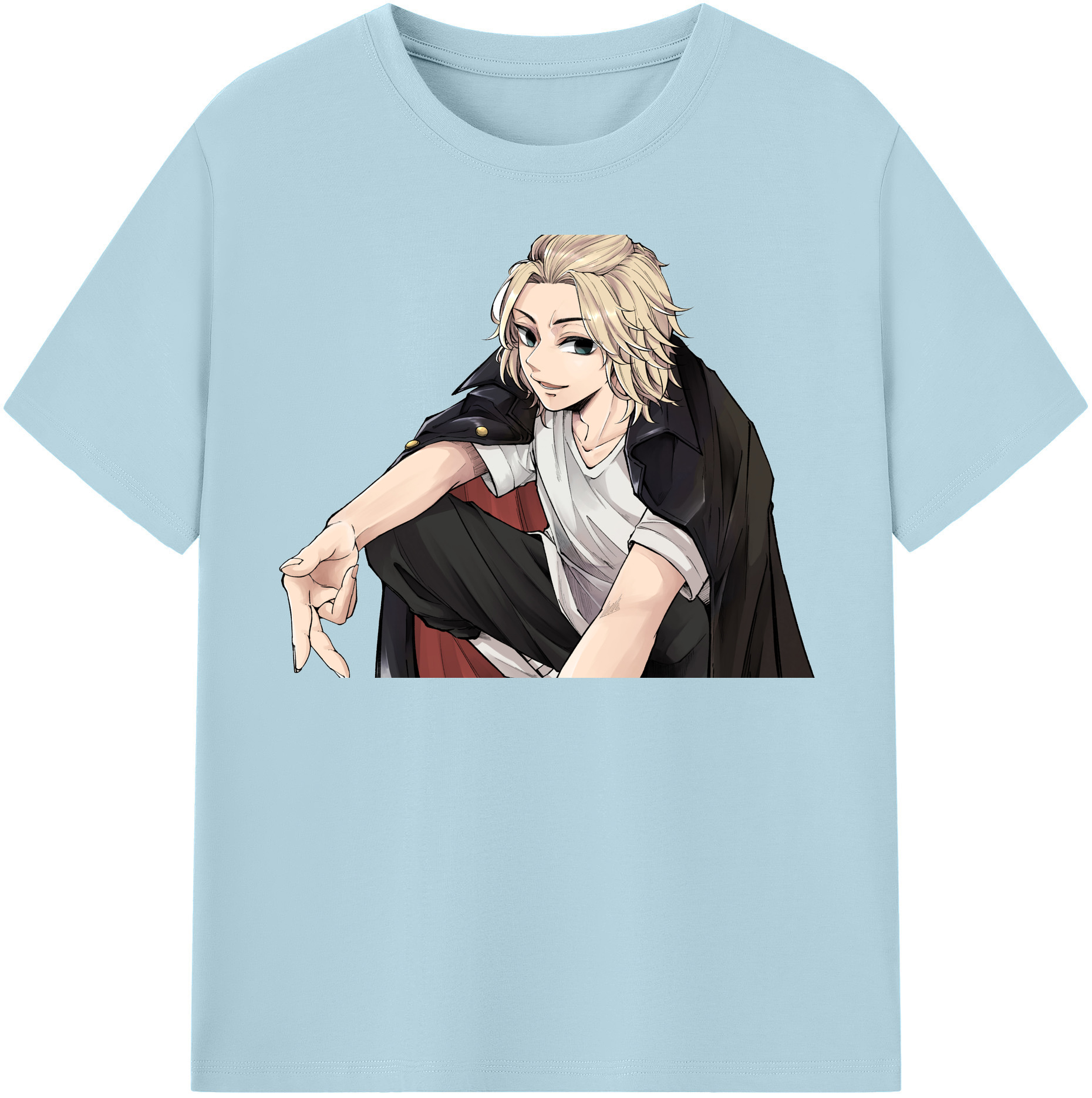 （画像用） 東京リベンジャーズ Tokyo Revengers 綿100％半袖Tシャツ（フロントプリント）